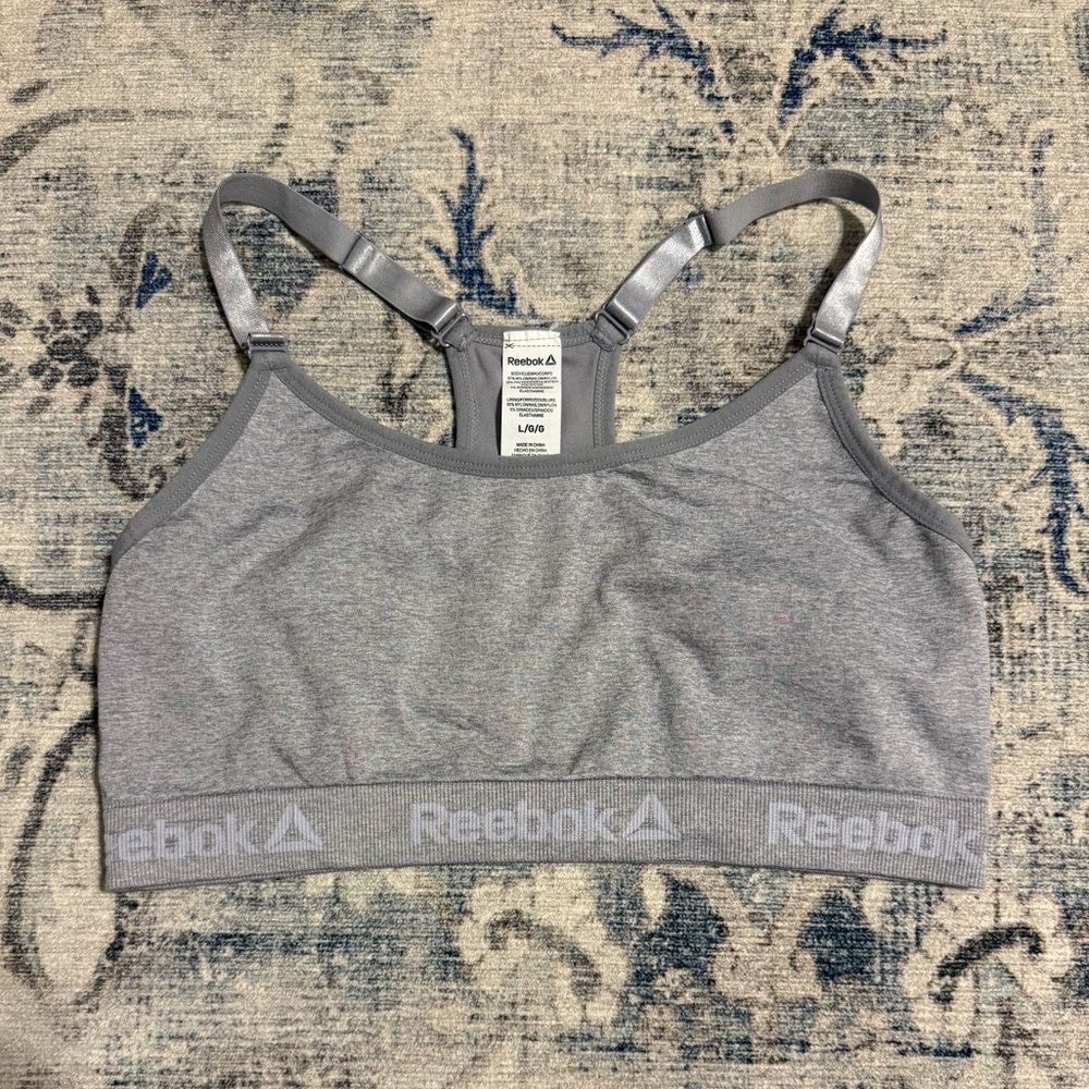 Reebok Light Gray Sports Bra